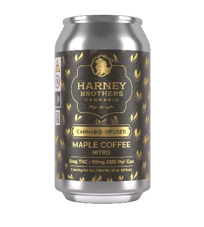 Beverages | Harney Brothers | Maple Coffee Nitro Can 12 oz Single Can | 5mg