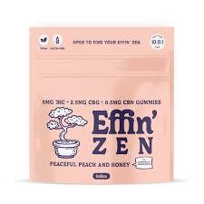 Product AWH Effin' Gummies Zen - Peach&Honey (10:5:1 THC:CBG:CBN) 100mg