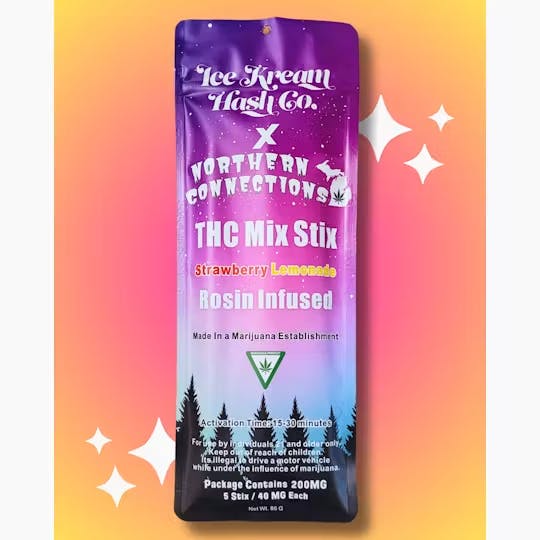 Product: Northern Connections | Rosin Infused Mix Stix - 200mg - Strawberry Lemonade