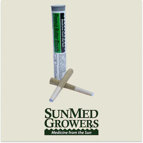 SunMed Peanut Butter Breath Pre-Rolls 0.5g x 2pk-1