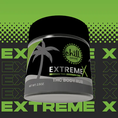 Chill Medicated | EXTREME X Body Rub 2000mg THC : 2000mg CBD-1
