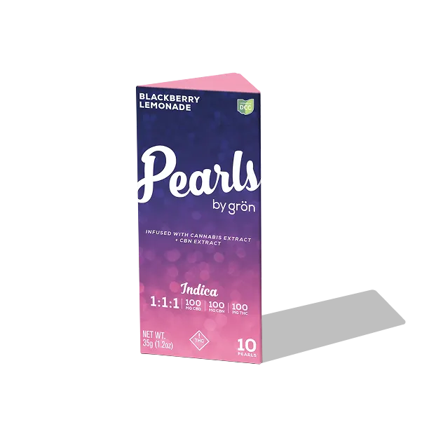 Blackberry Lemonade 1:1:1 CBD:CBN:THC Pearls (100mg) at Greenlight