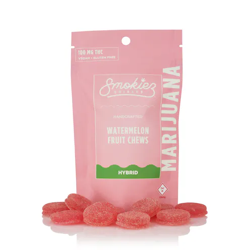 Smokiez | Sweet Watermelon Hybrid Fruit Chews | 100mg (10pk)-active