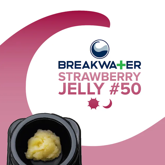 Breakwater Live Hash Rosin Strawberry Jelly #50 1g (hybrid, live rosin)