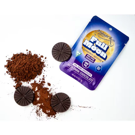 Midnight Roots - 200mg Full Moon - Dark Chocolate - product image at King of Budz