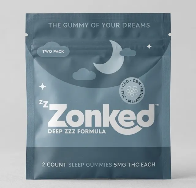 Zzzonked Gummies Mixed Berry 2pk/10mg (indica, 5g)