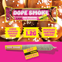 DOPE SMOKE | Soft Pretzel | Liquid Diamond Infused Joint | 1.2G - product image at King of Budz