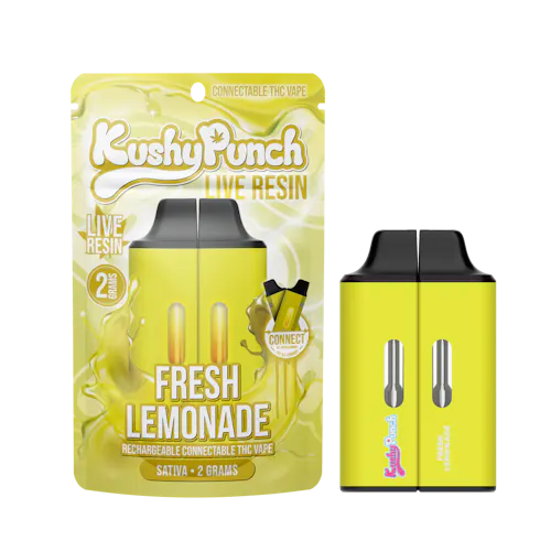 Kushy Punch Live Resin Disposable Click Fresh Lemonade - Exclusive