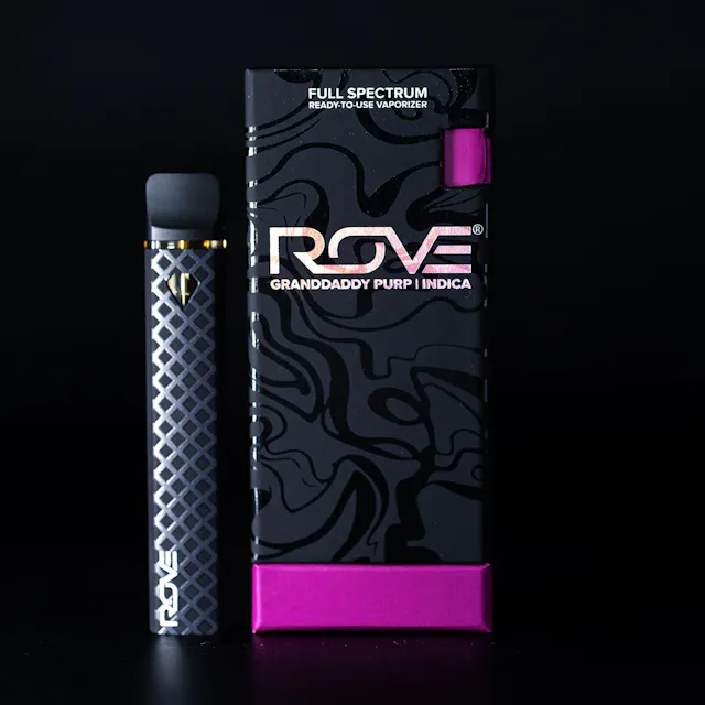Rove Disposable Live Resin Diamond Grandaddy Purp 1g (indica, live resin disposable)