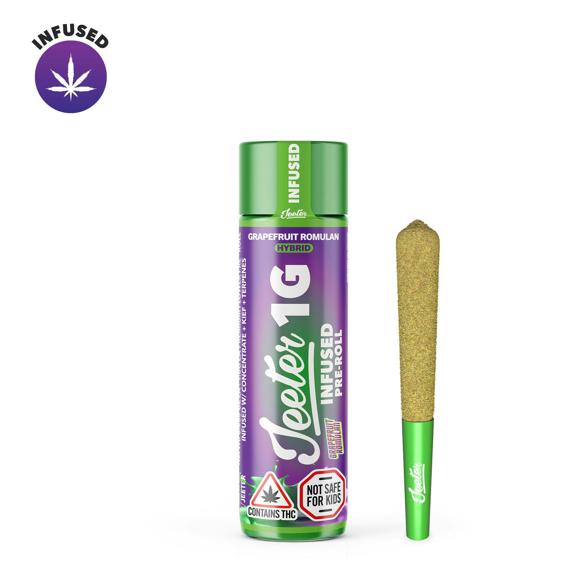 Jeeter Infused PreRoll Grapefruit Romulan Hybrid Marijuana for
