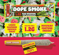 DOPE SMOKE | Watermelon Taffy | Liquid Diamond Infused Joint | 1.2G - product image at King of Budz
