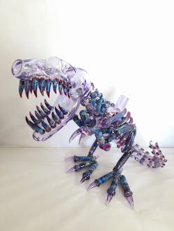 Handmade Big Full Body Raptor Bong | Purple