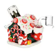 Holiday Gingerbread House Glass Dab Rig 14mm F
