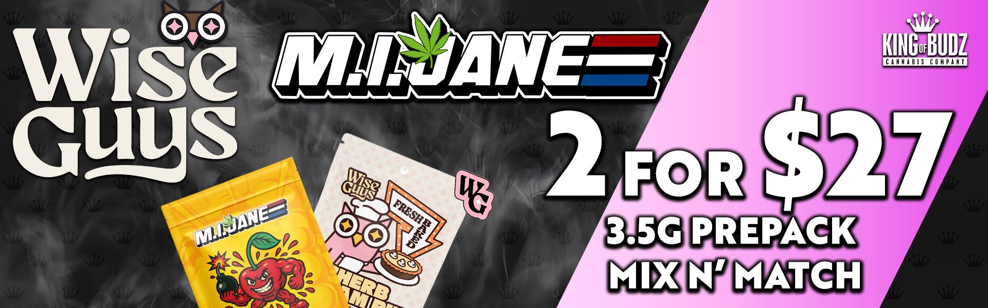 Wise Guys/M.I. Jane 3.5g 2/$27