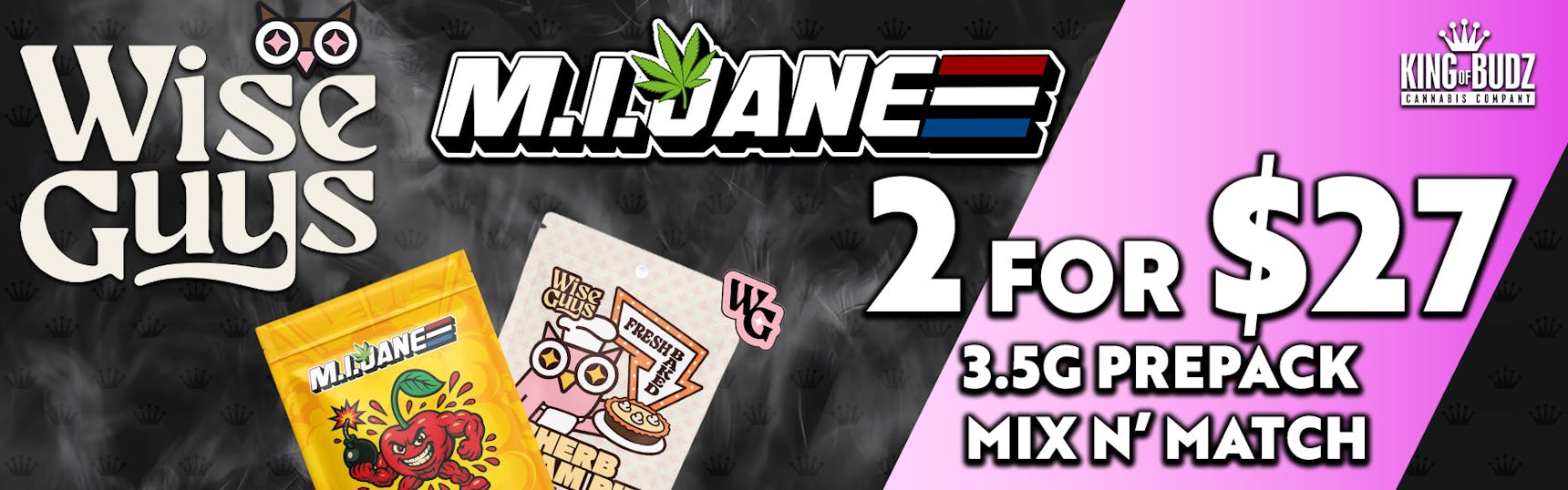 Wise Guys/M.I. Jane 3.5g 2/$27