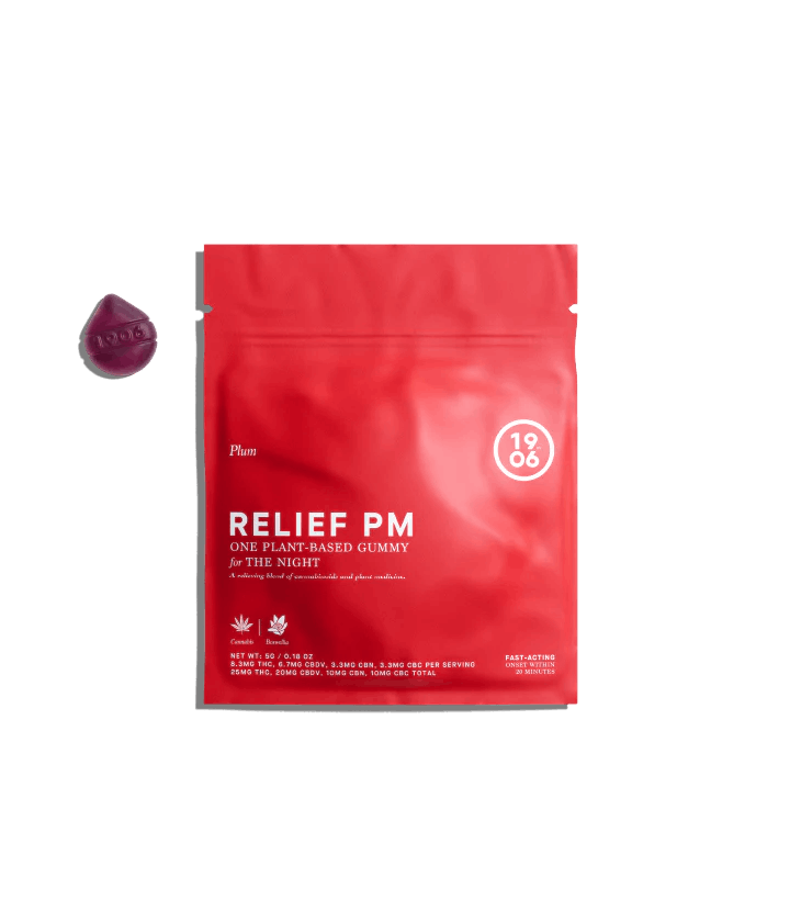 Photo of 1906 – Plum Relief PM Gummy – 1ct 25mg THC/20mg CBDV/10mg CBN/10mg CBC