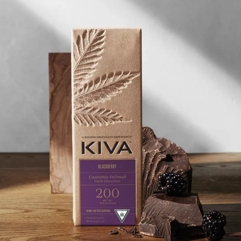 Product: Dark Blackberry Chocolate Bar | 200mg | Kiva