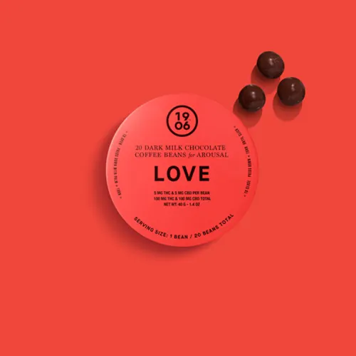 Love Dark Chocolate Arousal Coffee Beans | 20pk | 100mg-4