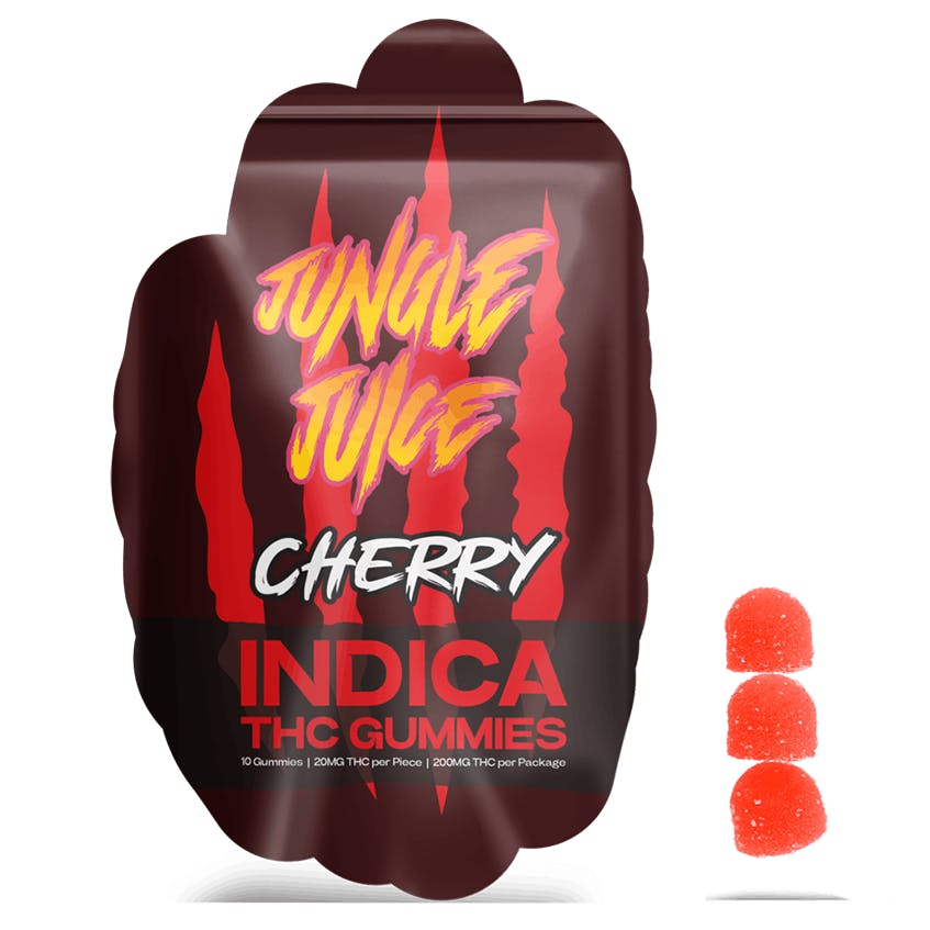 Jungle Juice Cherry Gummies 200mg Rec - Exclusive Cannabis Michigan