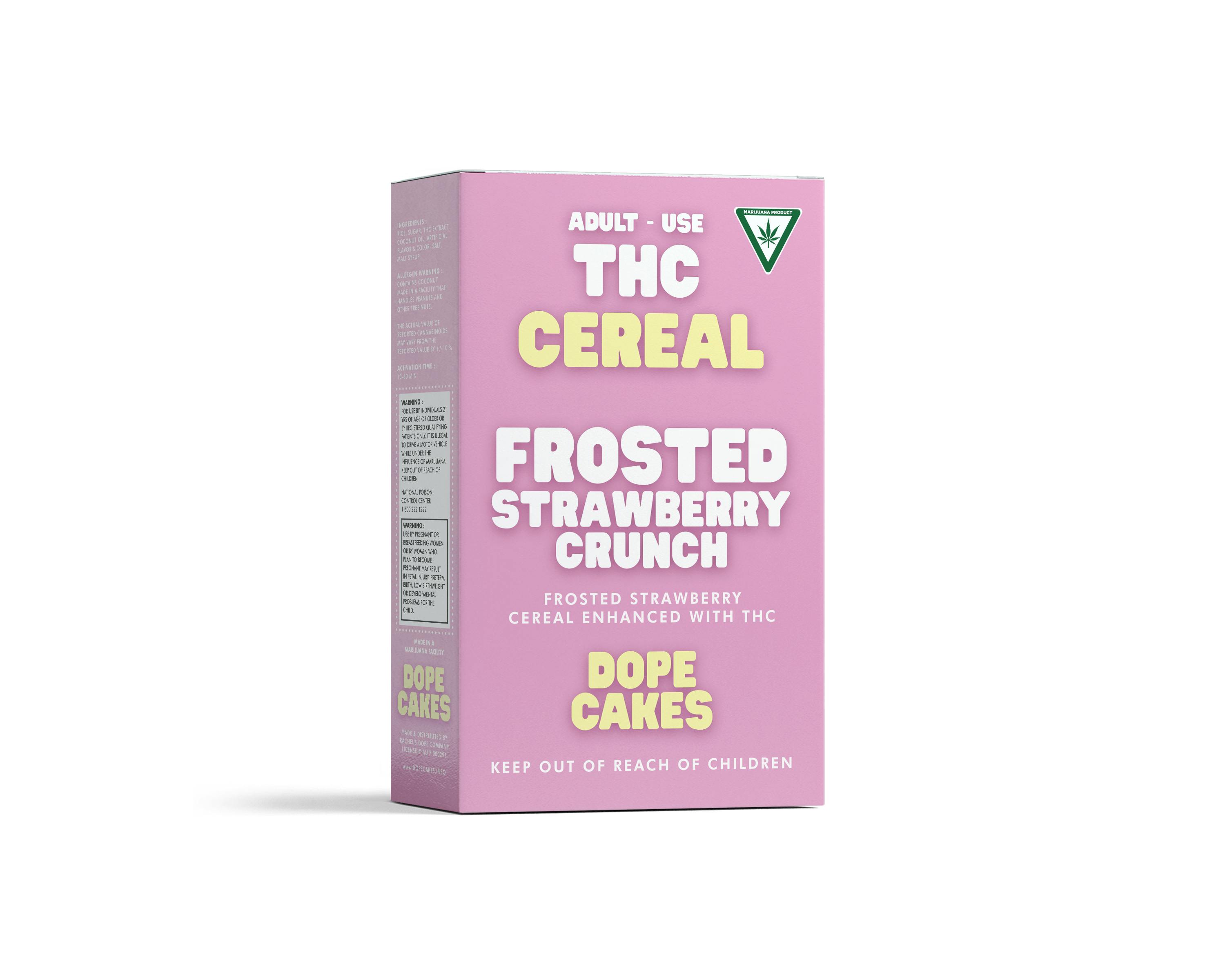 Dope Cakes - Cereal - (120mg) - **FROSTED STRAWBERRY CRUNCH** (3/$25)