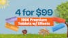 4 for $99 - 1906 Premium Tablets w/ Effects