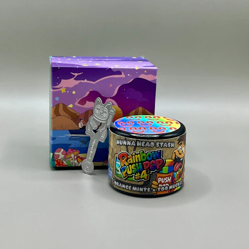 Hunna - 2g Live Hash Rosin Head Stash - Rainbow Push Pop #4