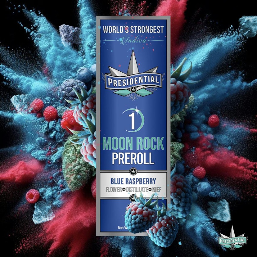 Presidential - Blue Raspberry 1G Moonrock Pre-roll