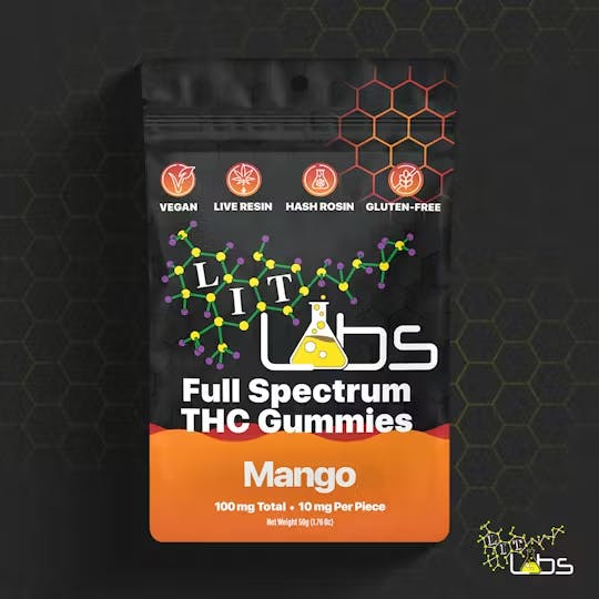 Lit Labs - 100mg Gummies - Mango