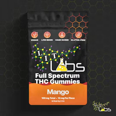 Lit Labs - 100mg Gummies - Mango