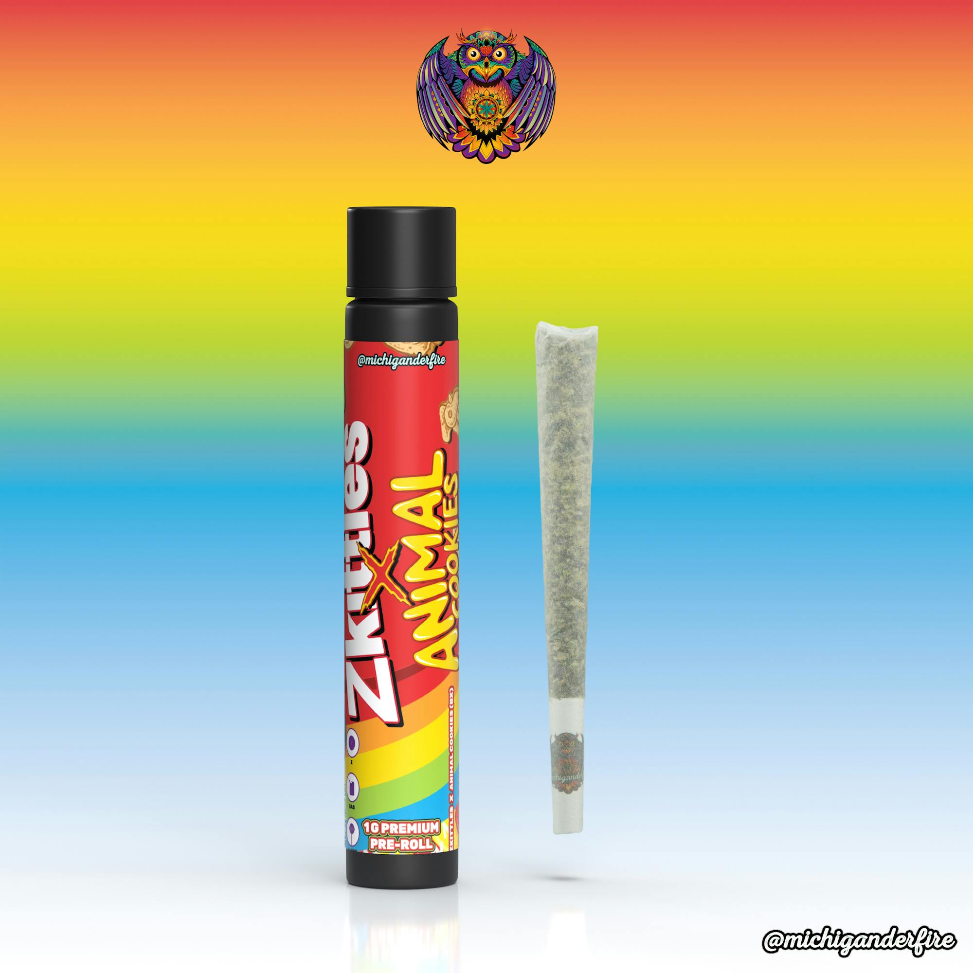 Michigander Fire - 1g Preroll - Zkittles x Animal Cookies