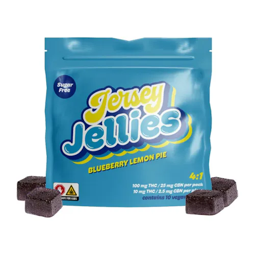 Blueberry Lemon Pie 4:1 THC:CBN Sugar Free Gummies | 10mg x 10-Pack-1