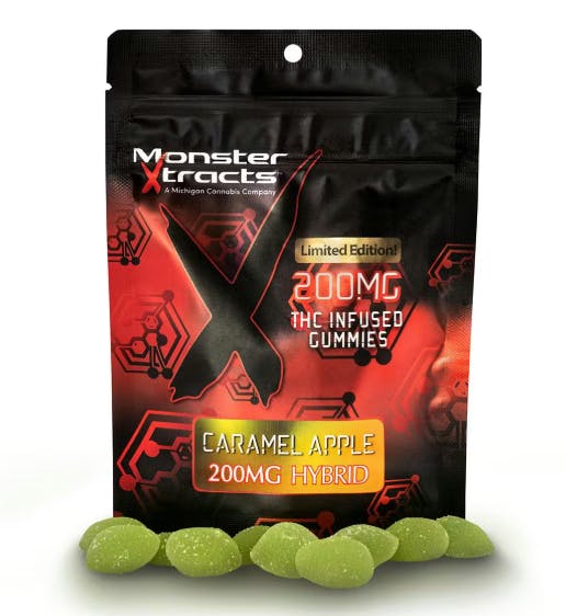Product: Monster Xtracts | Gummies - Caramel Apple - 200mg