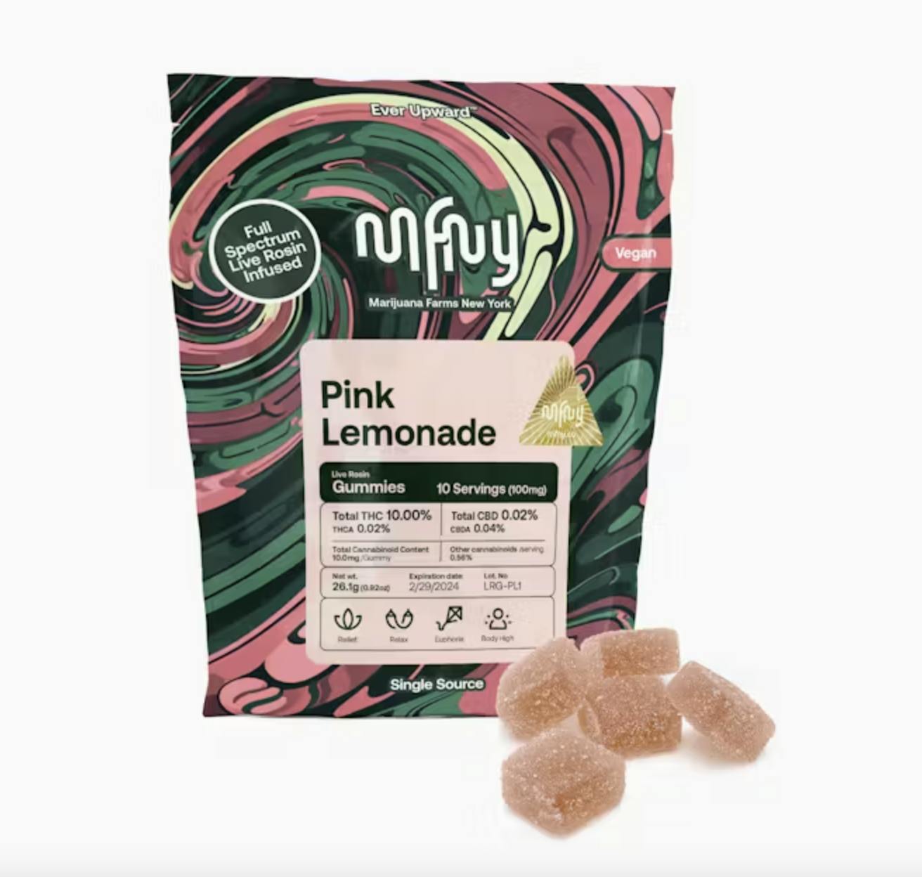 Pink Lemonade x Lemon Cane | Live Rosin Gummies-1