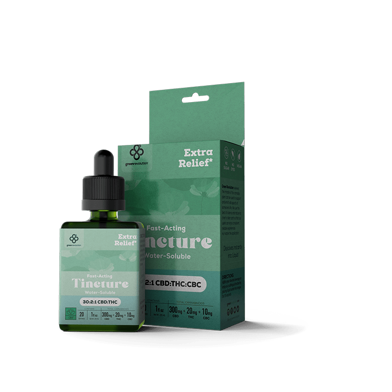 Product Green Revolution - Extra Relief - 300mg CBD - 20mg THC - 10mg CBC