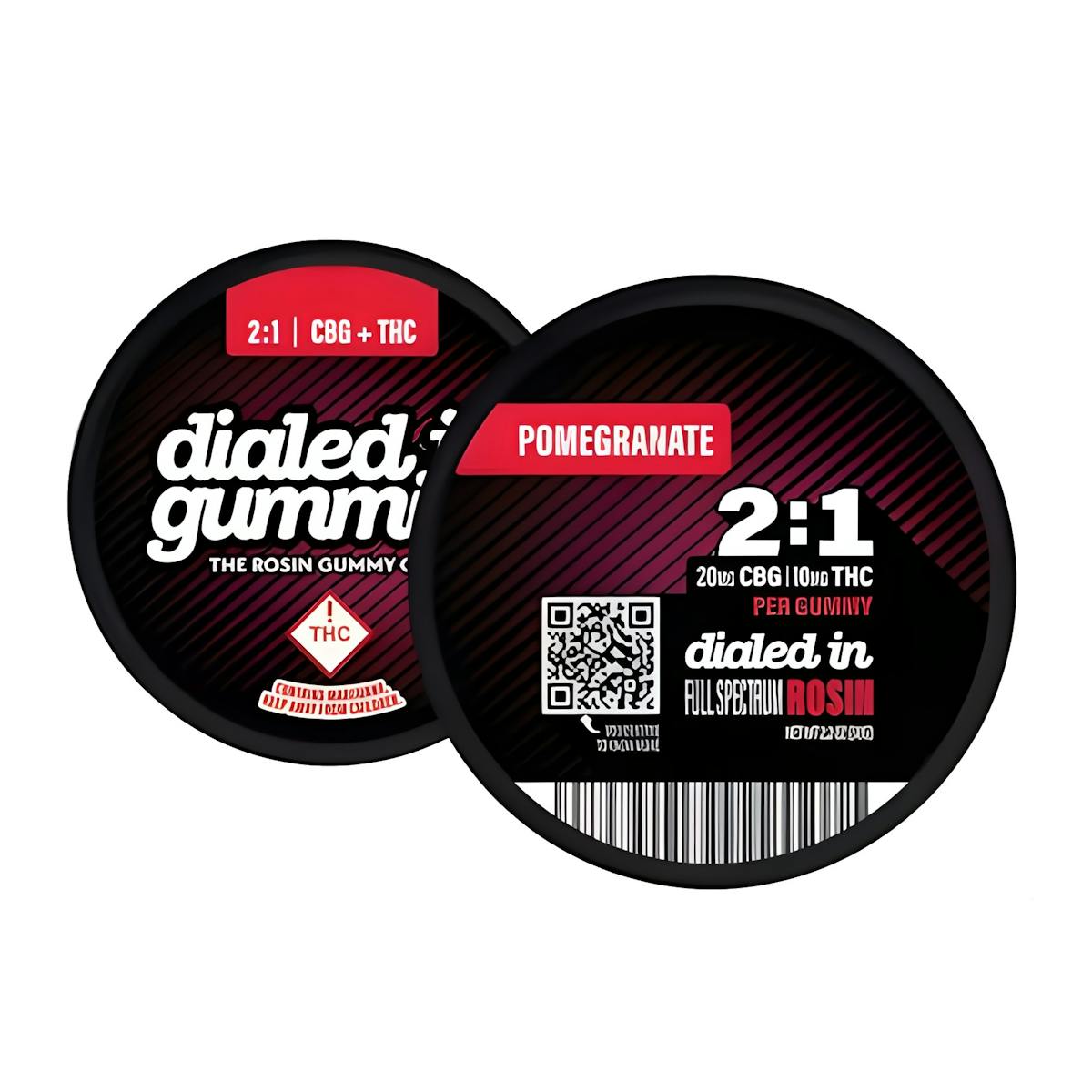 Photo of Pomegranate Relax 2:1 CBG Rosin Gummies 100mg | 10pk