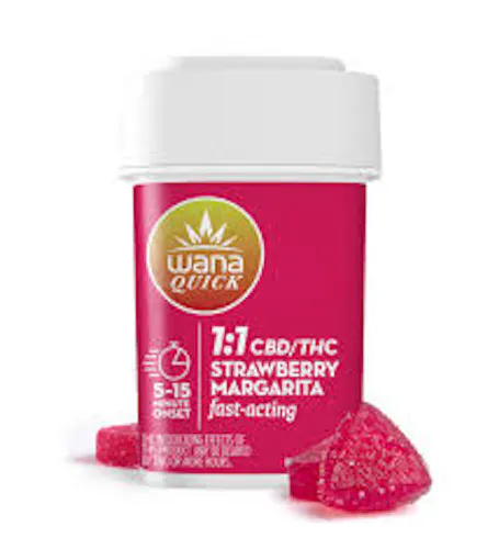Fast Acting Strawberry Margarita Soft 1:1 Lozenges 10pk (10mg THC 10mg CBD each)-active