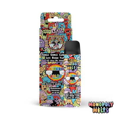 Monopoly Melts - .5g Live Rosin Disposable - Rainbow Belts