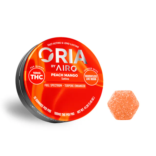 Oria Soft Lozenge Peach Mango 10pk/100mg (sativa, lozenges, 2.8g)