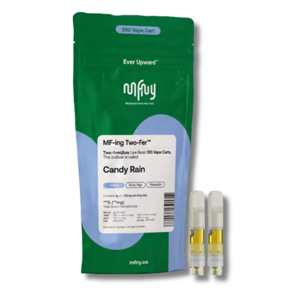 Product MFNY - Candy Rain - 2 x .5g - Live Resin 510 Cart - 2 Pack