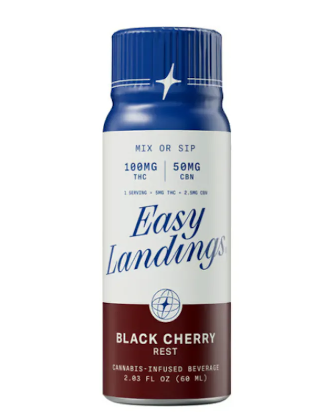 Easy Landings Infused Drink Syrup Black Cherry 1:2 CBN:THC 2oz/100mg (hybrid, drinks, 1g)