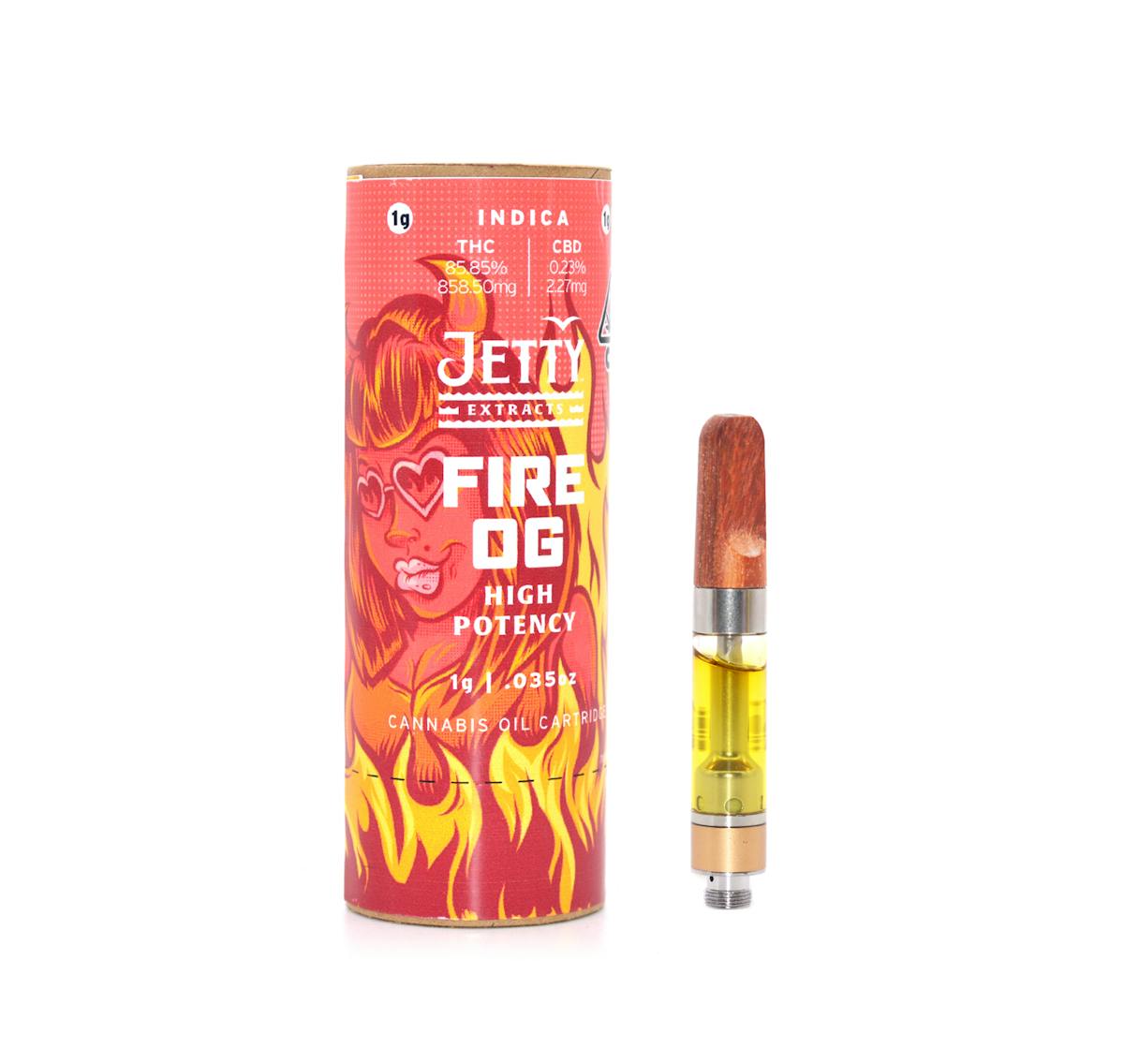 Photo of Jetty l Fire OG Distillate Vape Cart l 1g