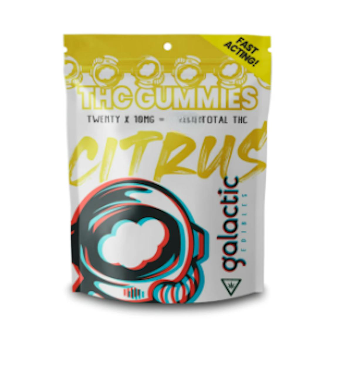 Photo of Galactic Citrus Fast Acting Gummies 100mg 20pk