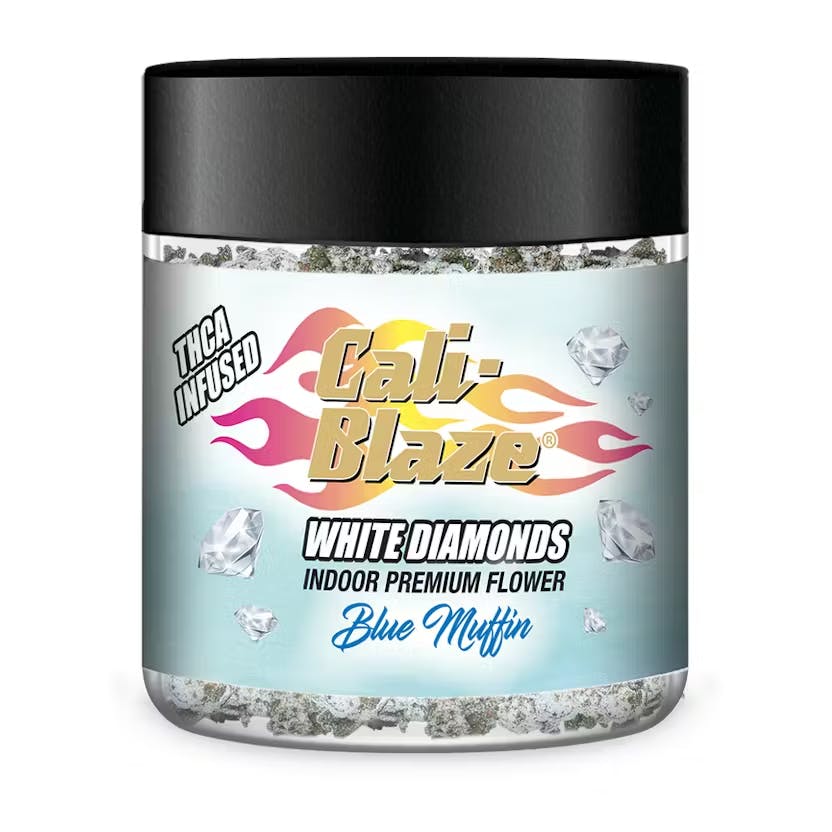 Product Cali-Blaze | Blue Muffin | White Diamond Infused Flower