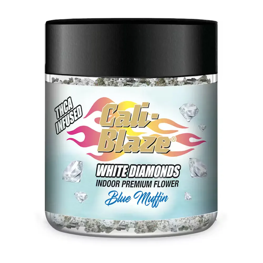 Product Cali-Blaze | Blue Muffin | White Diamond Infused Flower