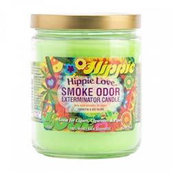 Smoke Odor Exterminator | 13oz Glass Jar Candle - Hippie Love