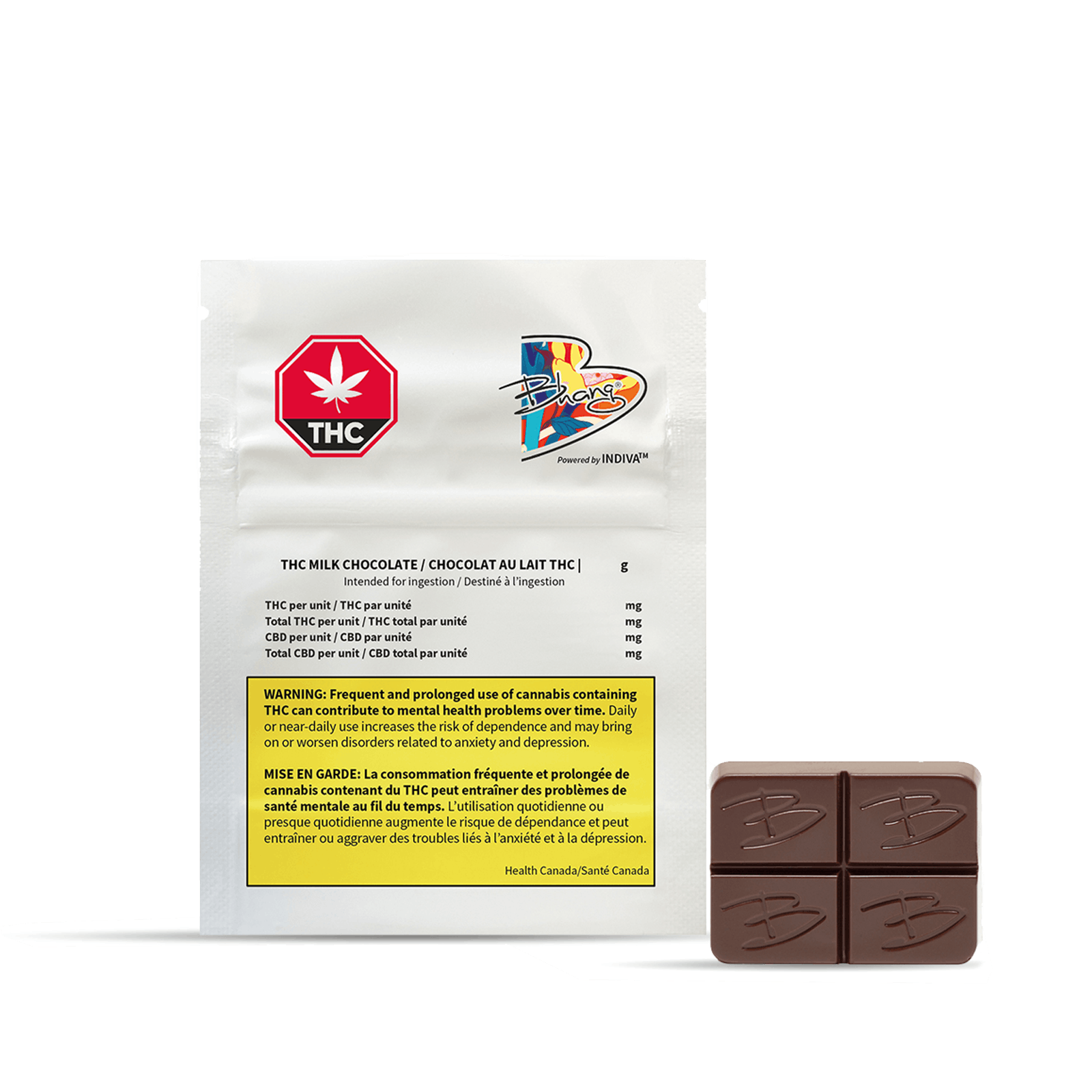 Bhang THC Milk Chocolate Bar 1pk