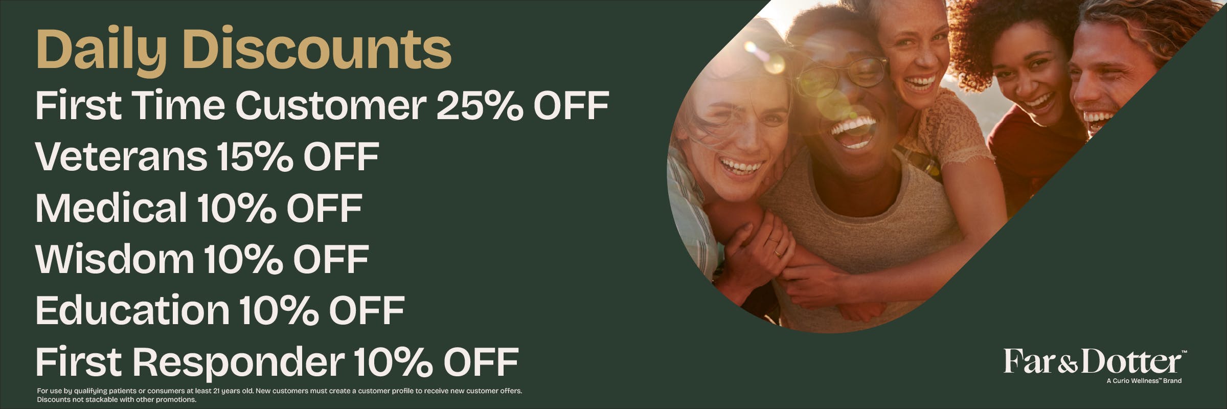 Enjoy these discounts every day!