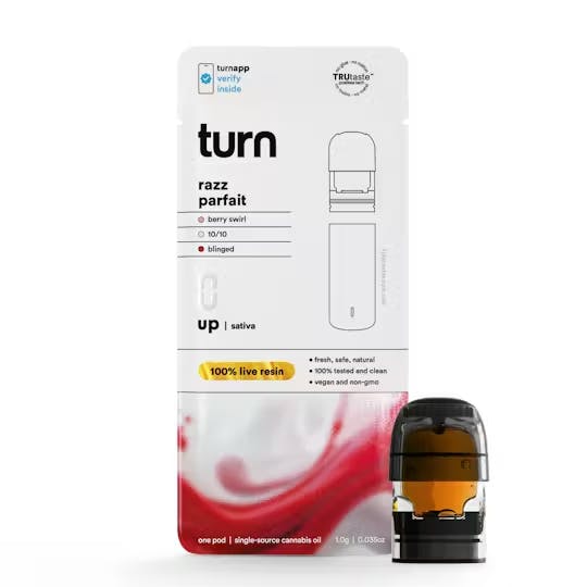 Turn Razz Parfait 1g Live Resin Pod