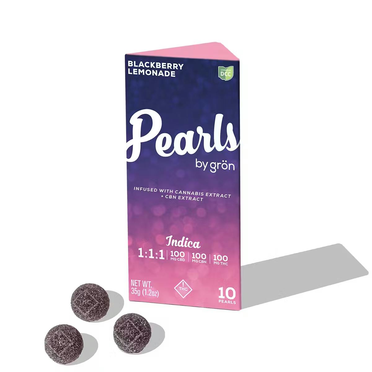 Grön - 1:1:1 CBN Blackberry Lemonade Pearl Gummies (I) 10pk
