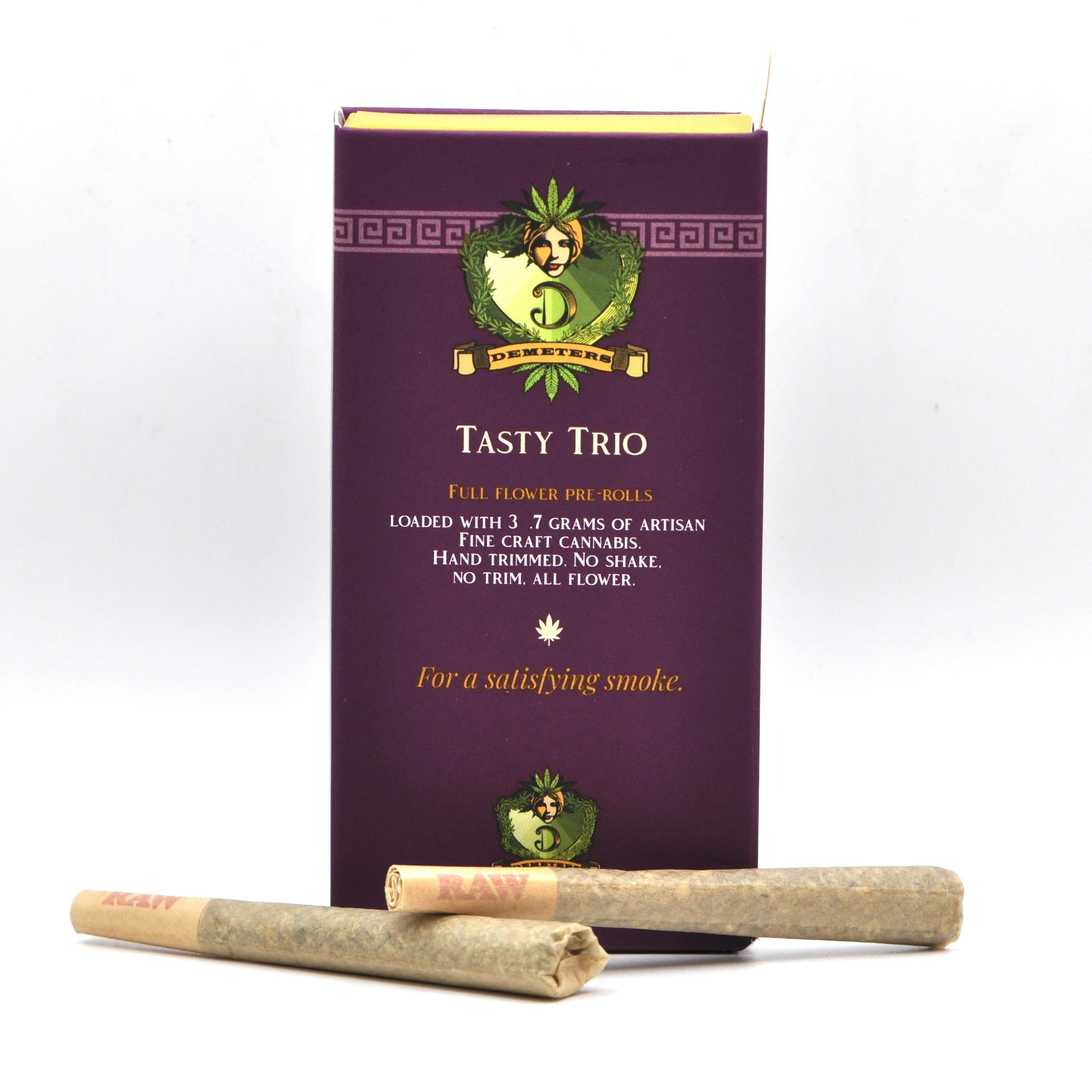 image of Tasty Trio | 0.7g Preroll Variety 3pk